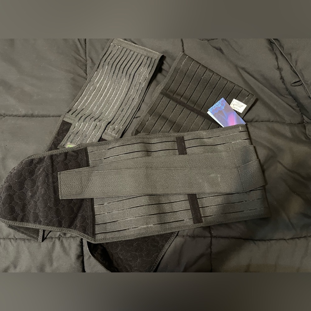 NWT 3 in 1 Postpartum Belly Wrap - Recovery Belly/Waist/Pelvis Belt Black
